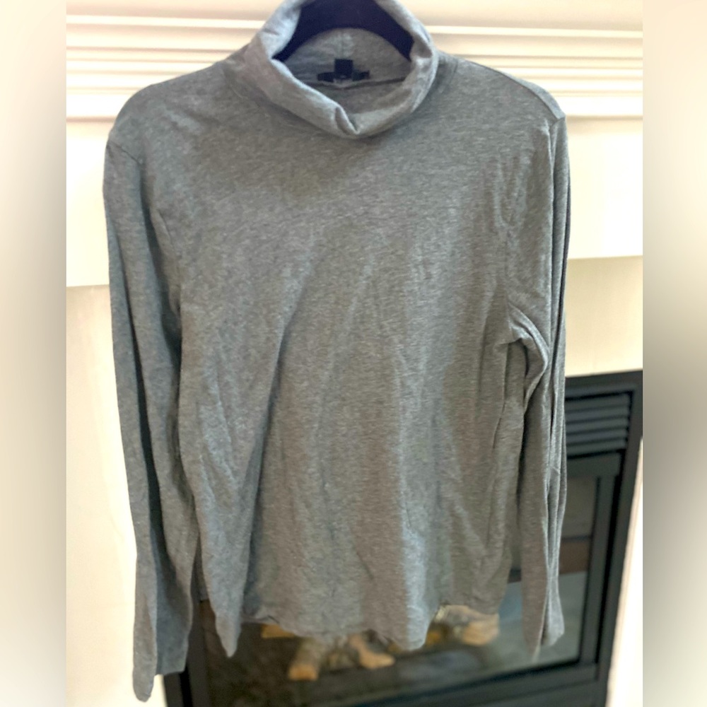 J Crew Gray Tissue Turtleneck- Size XL